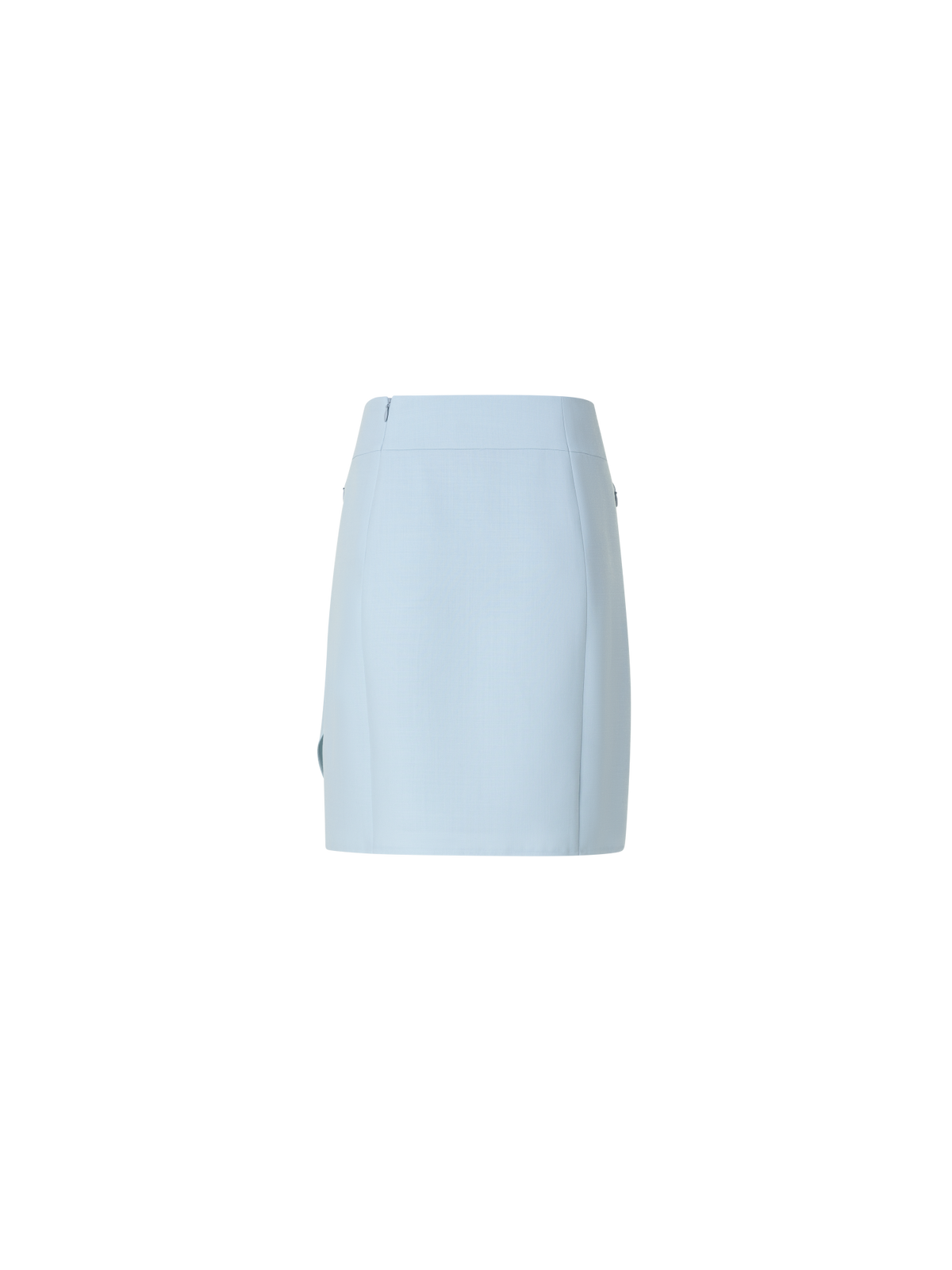 Designer Short Skirt in Cotton Double-Face - blue