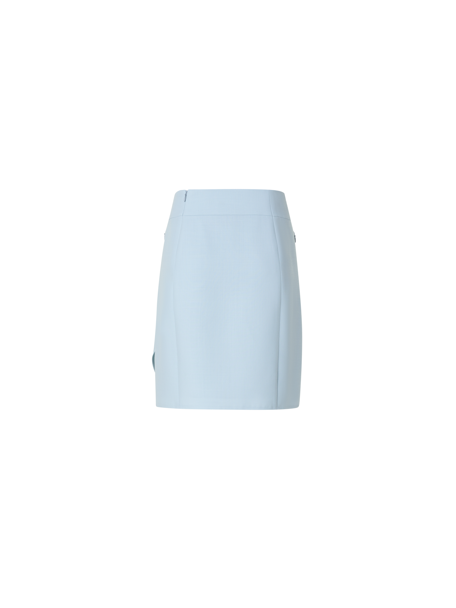 Designer Short Skirt in Cotton Double-Face - blue