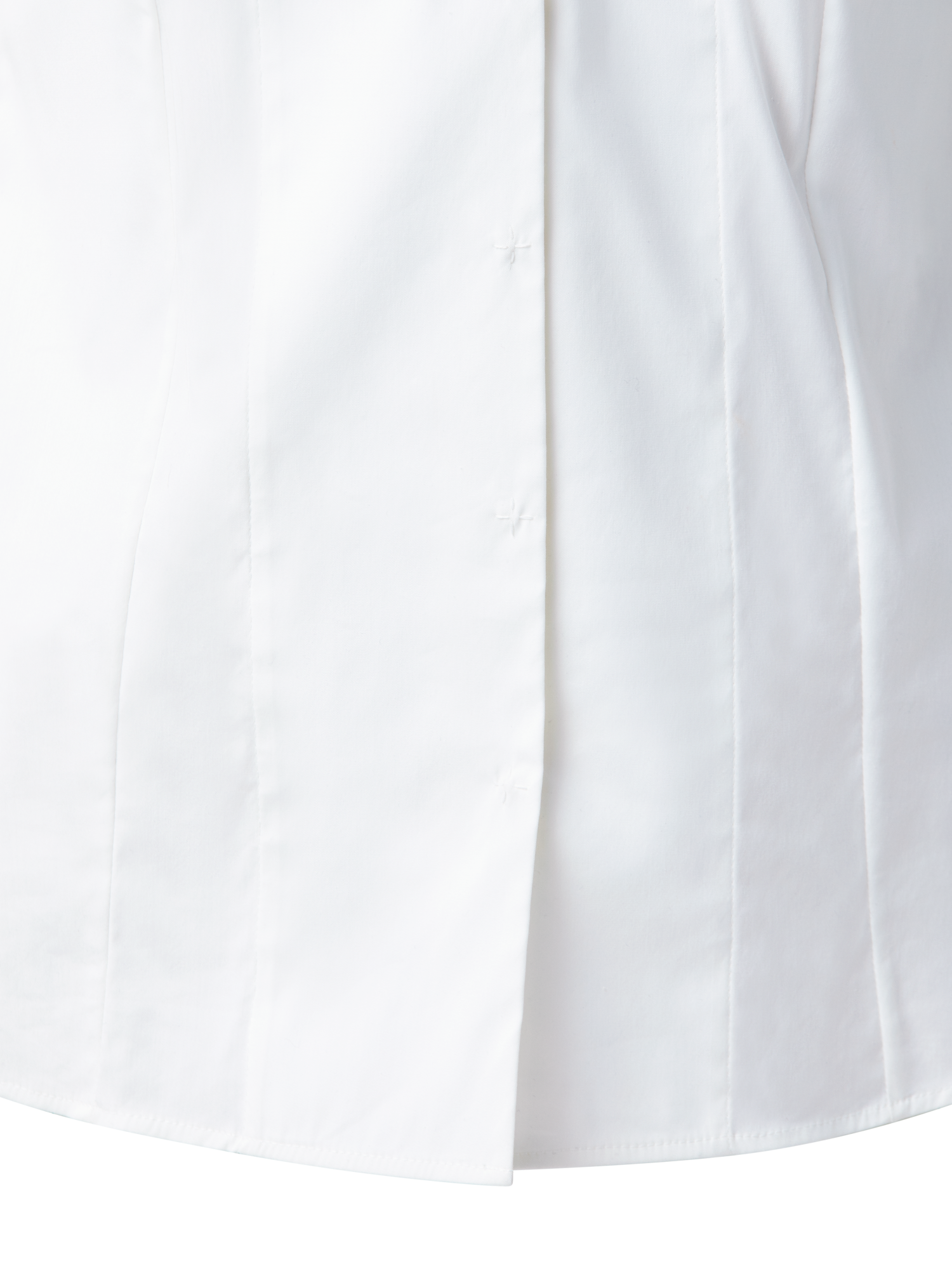 Designer Cotton Stretch Blouse - white