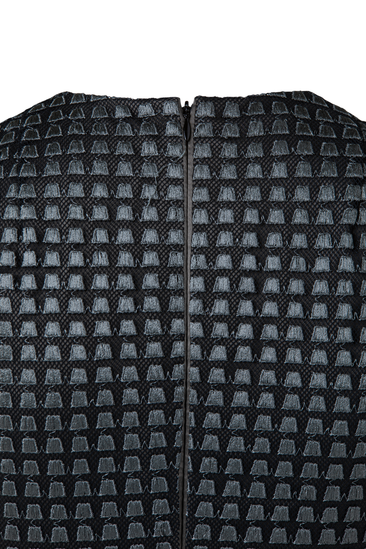 Designer Mixed Trapezoid Embroidery Gown