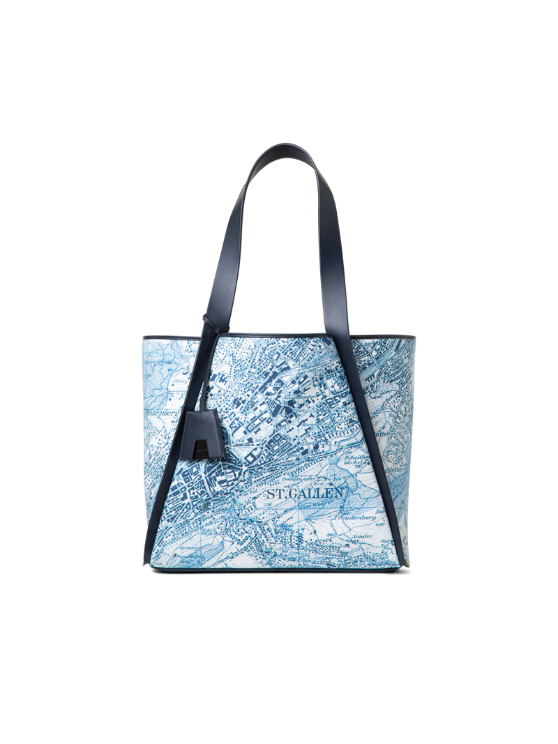 Designer Alex Medium Tote - blue - multicolor