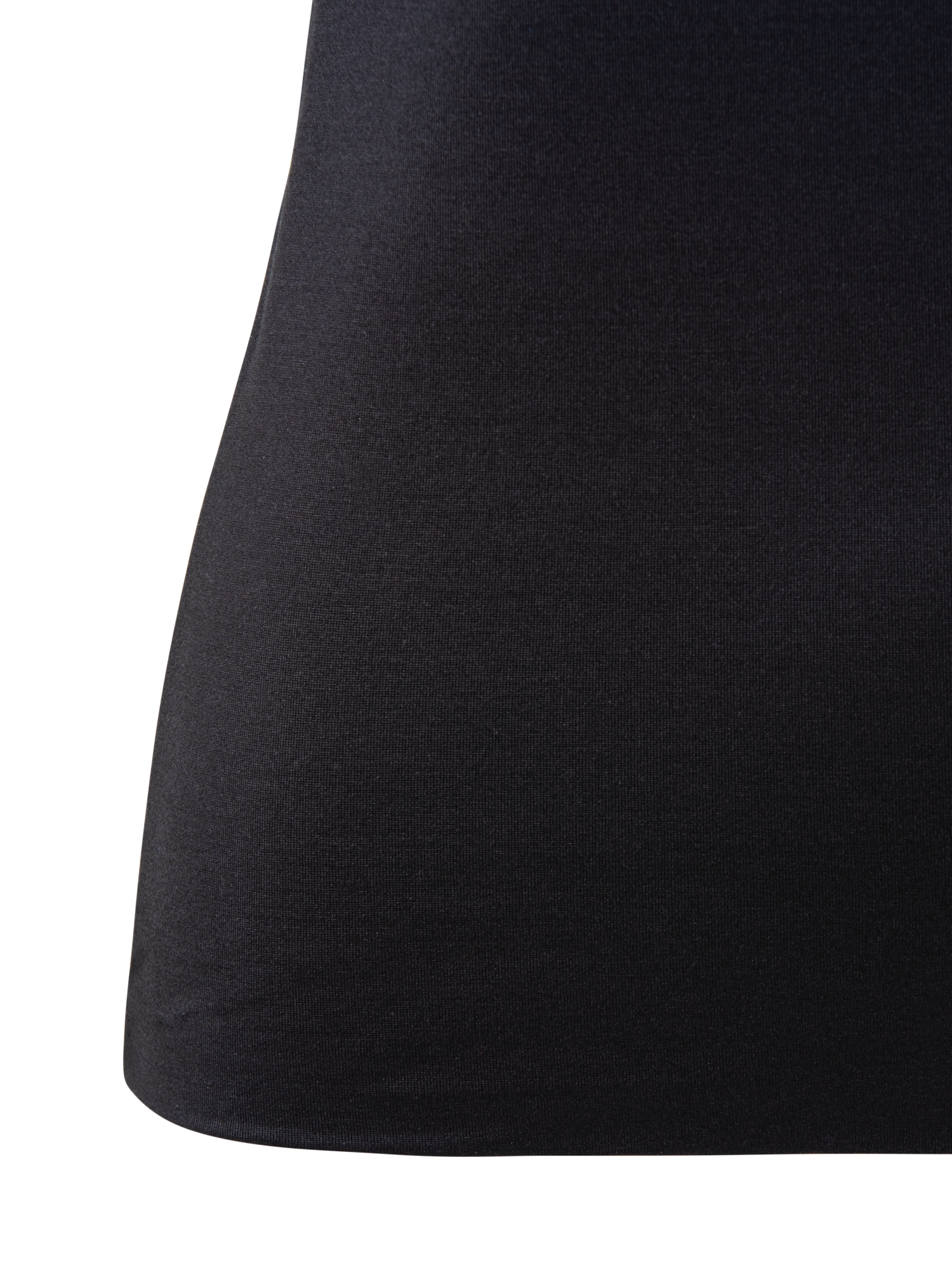 Designer 3/4 Length Sleeve Shirt from Silk Jersey - black