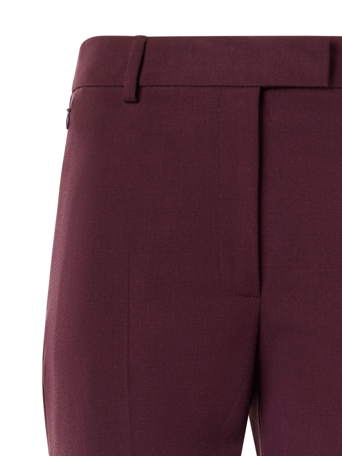 Designer Cropped Bootcut Pants - red
