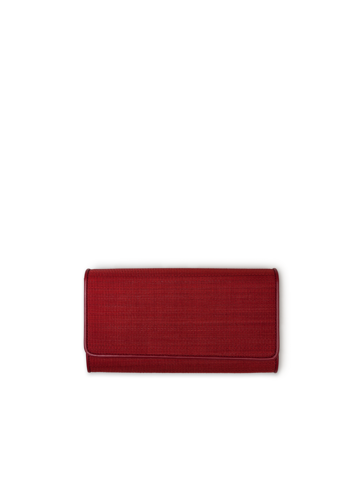 Designer Long Flap Wallet - wine - red