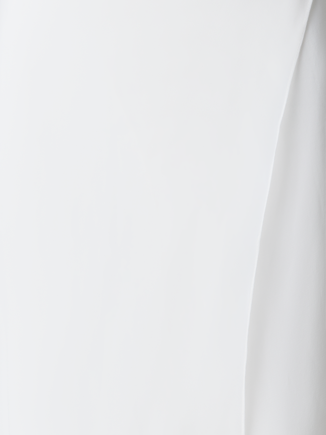 Designer White Silk Skirt with Sheer Organza Overlayer - neutral - ecru - white