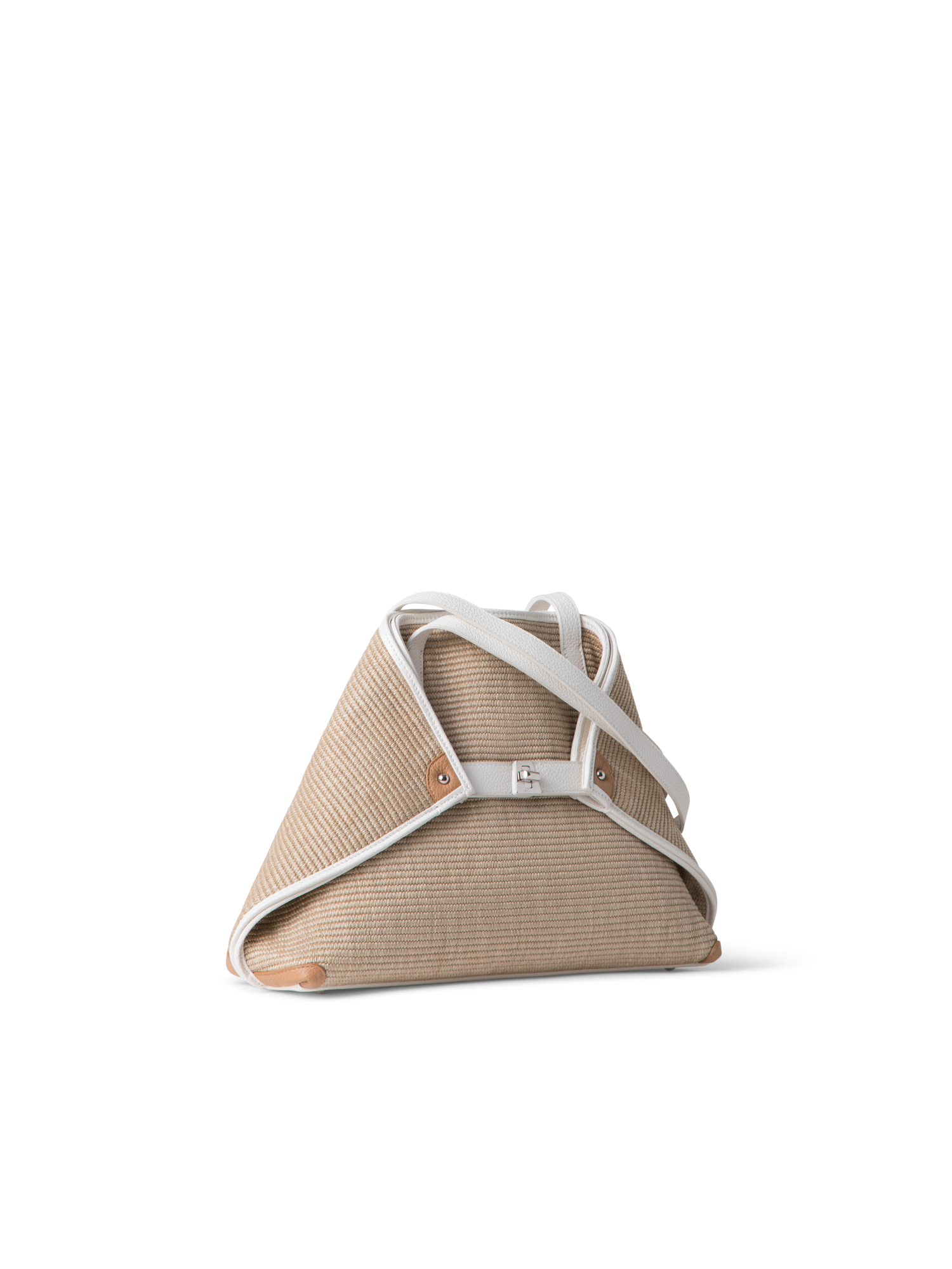 Designer Ai Small Shoulder Tote - neutral - multicolor - beige - white