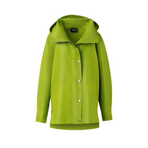 Wasserfester Oversize-Seiden-Parka