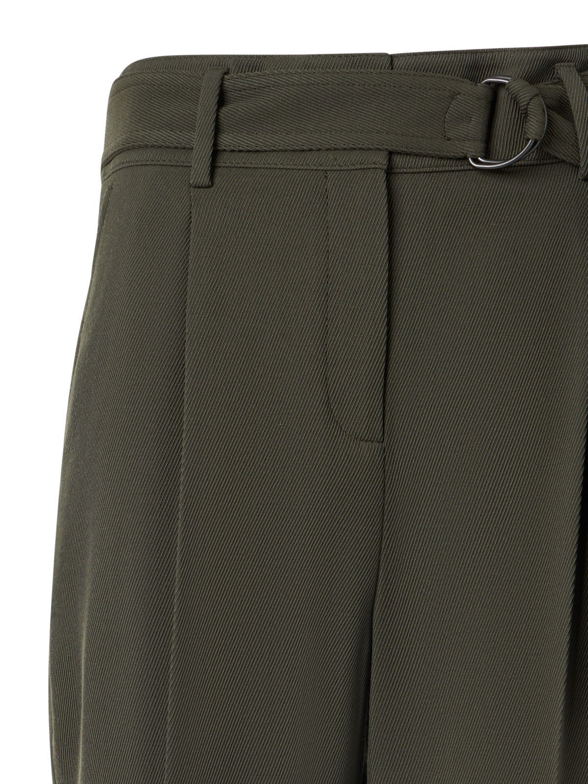 Designer Fred Tapered-Leg Pants in Wool Tricotine - green