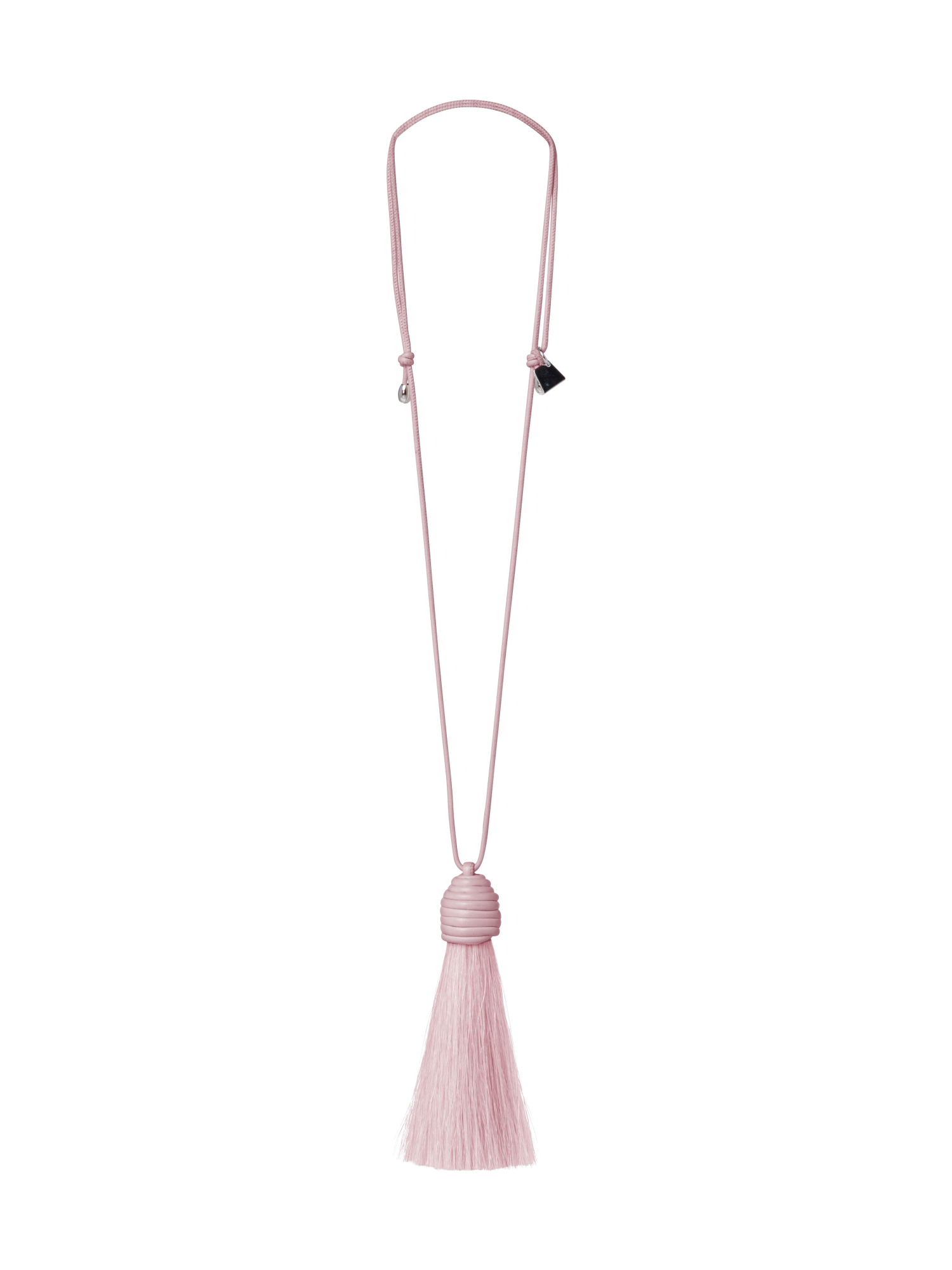 Designer Horsehair Necklace - pink