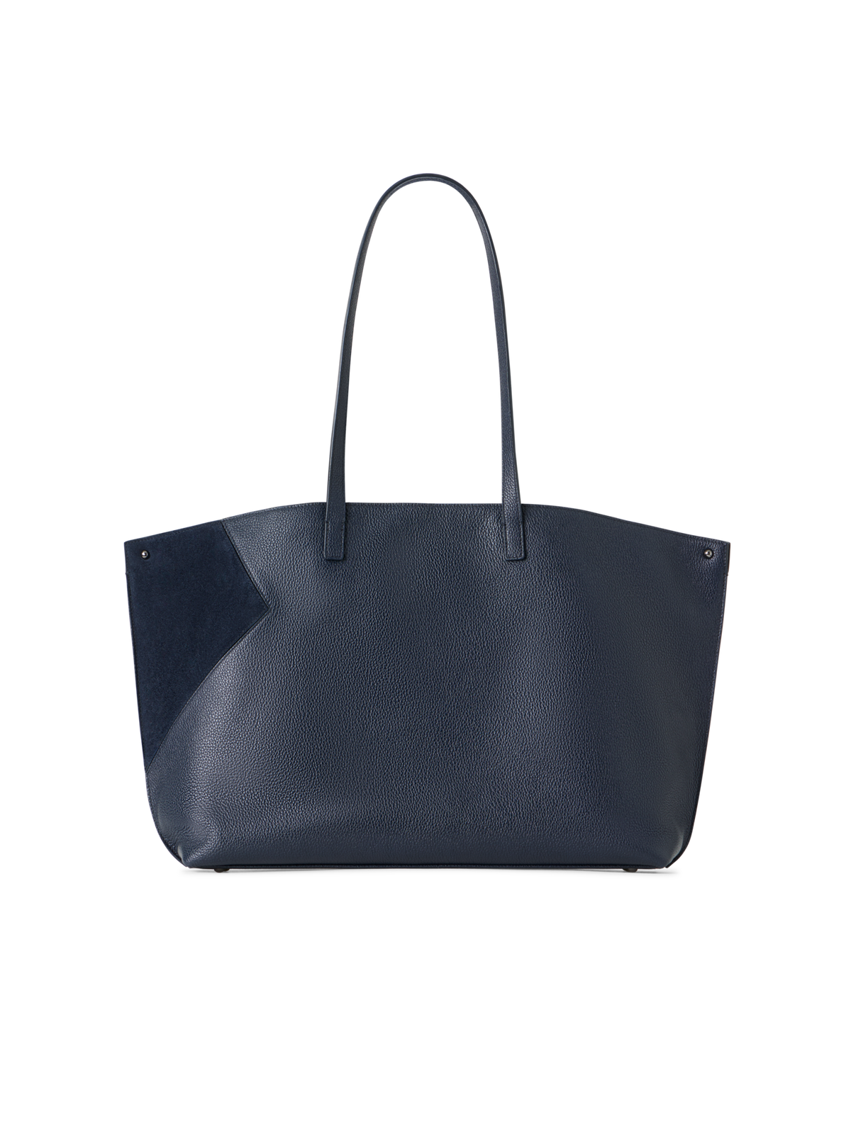 Designer Ai Medium Shoulder Tote - neutral - navy - blue