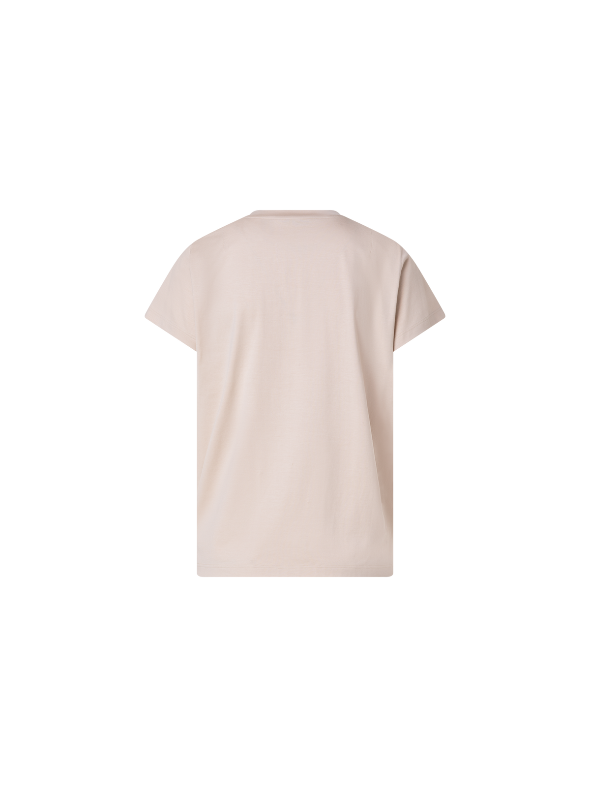 Designer Cotton Jersey T-Shirt - beige
