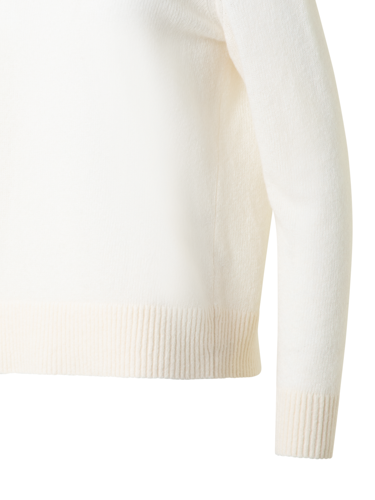 Designer Oversize Cashmere and Silk Sweater - white