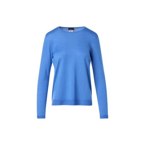 Seamless Crew Neck Sweater in Cashmere Silk