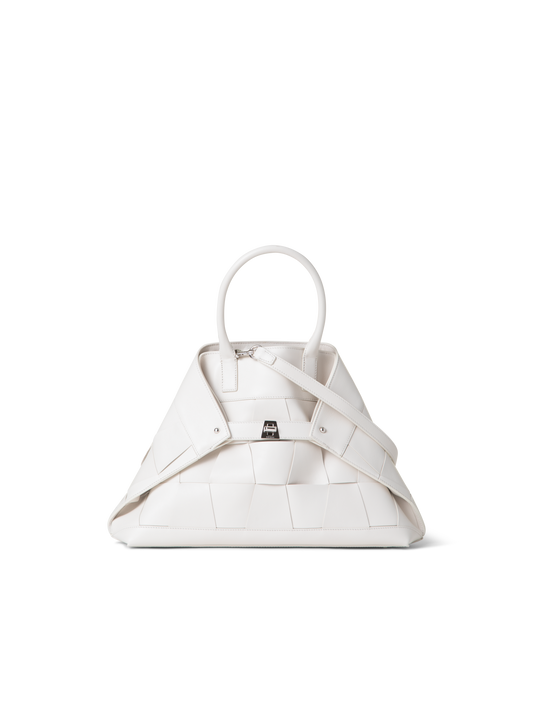Designer Ai Small Top Handle Tote - ecru - white - neutral