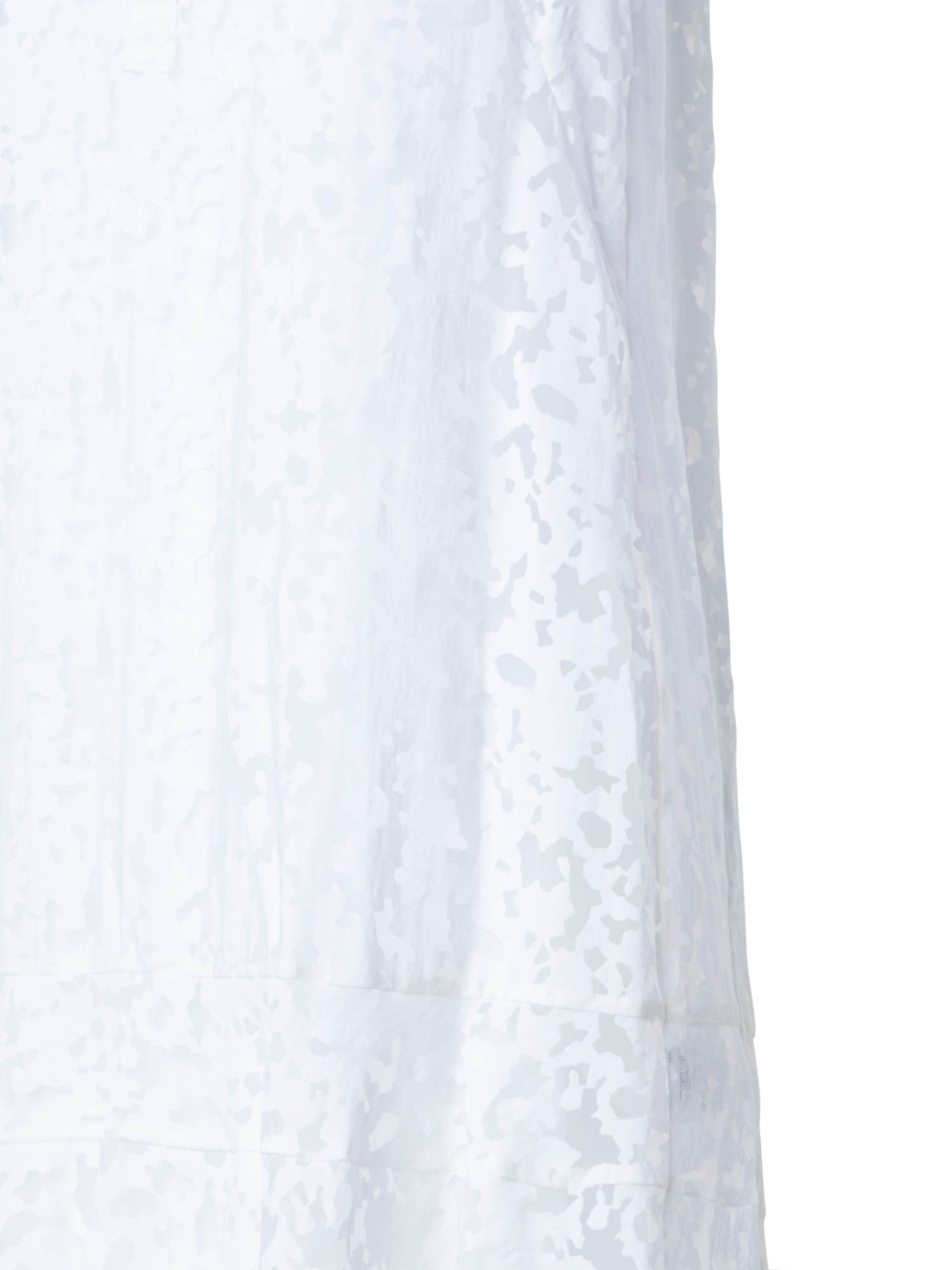 Designer Semi-Sheer Kaleidoscope Organzino Midi Dress - white