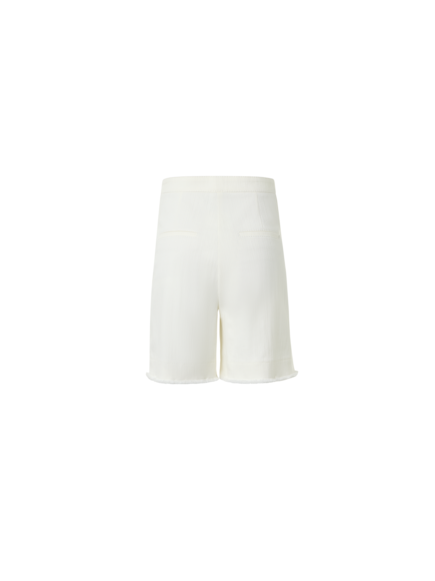 Designer Filia Cotton Stretch Denim Bermuda Shorts - white