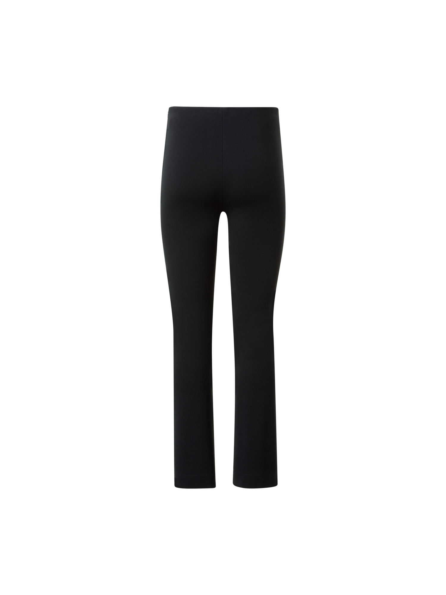 Designer Cropped Slight Bootcut Signature Jersey Pants - black - neutral