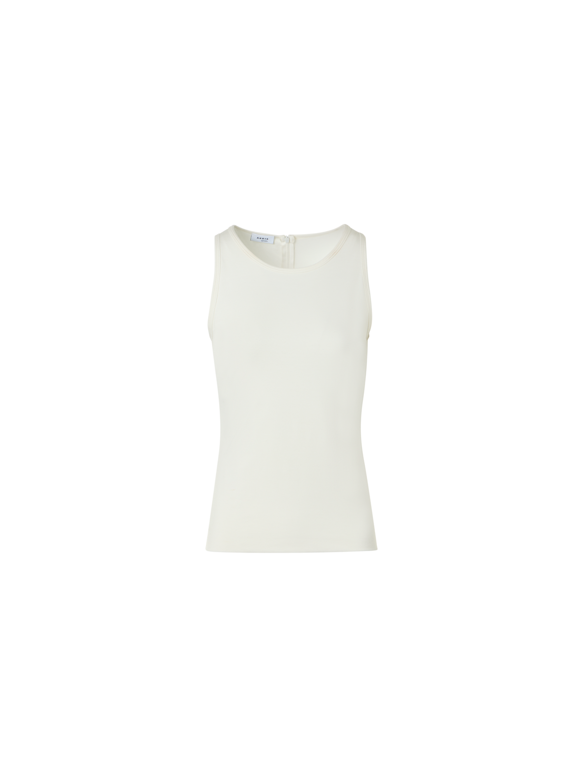 Designer Fitted Speedo Top in Stretch Modal Jersey - ecru