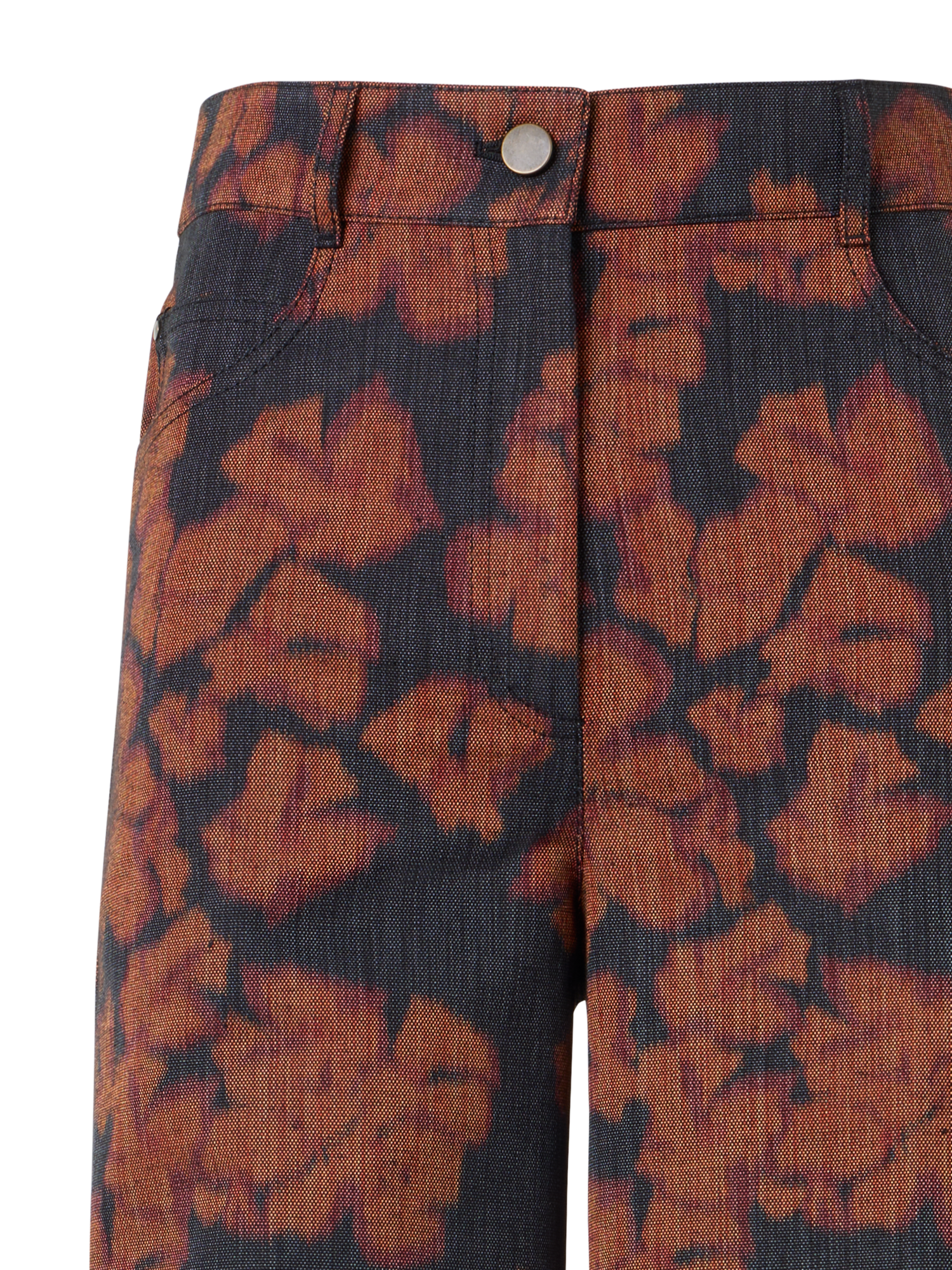 Designer Cooper Wide-Leg Pants in Cotton-Canvas - multicolor