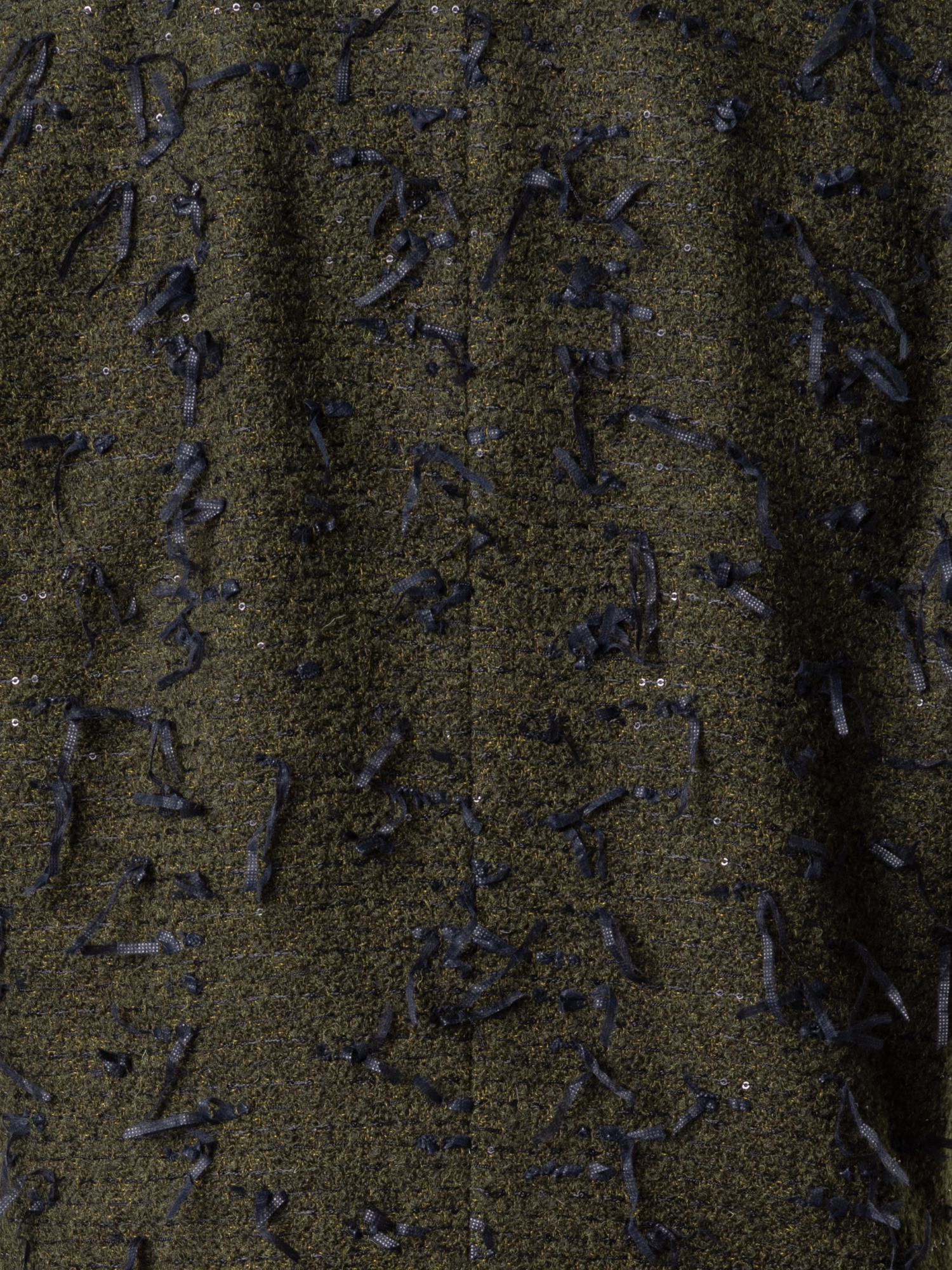 Designer Sequined Bouclé Short Jacket - green - multicolor