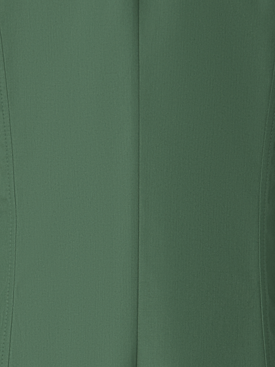 Designer Fitted Cotton Shirt Dress - green