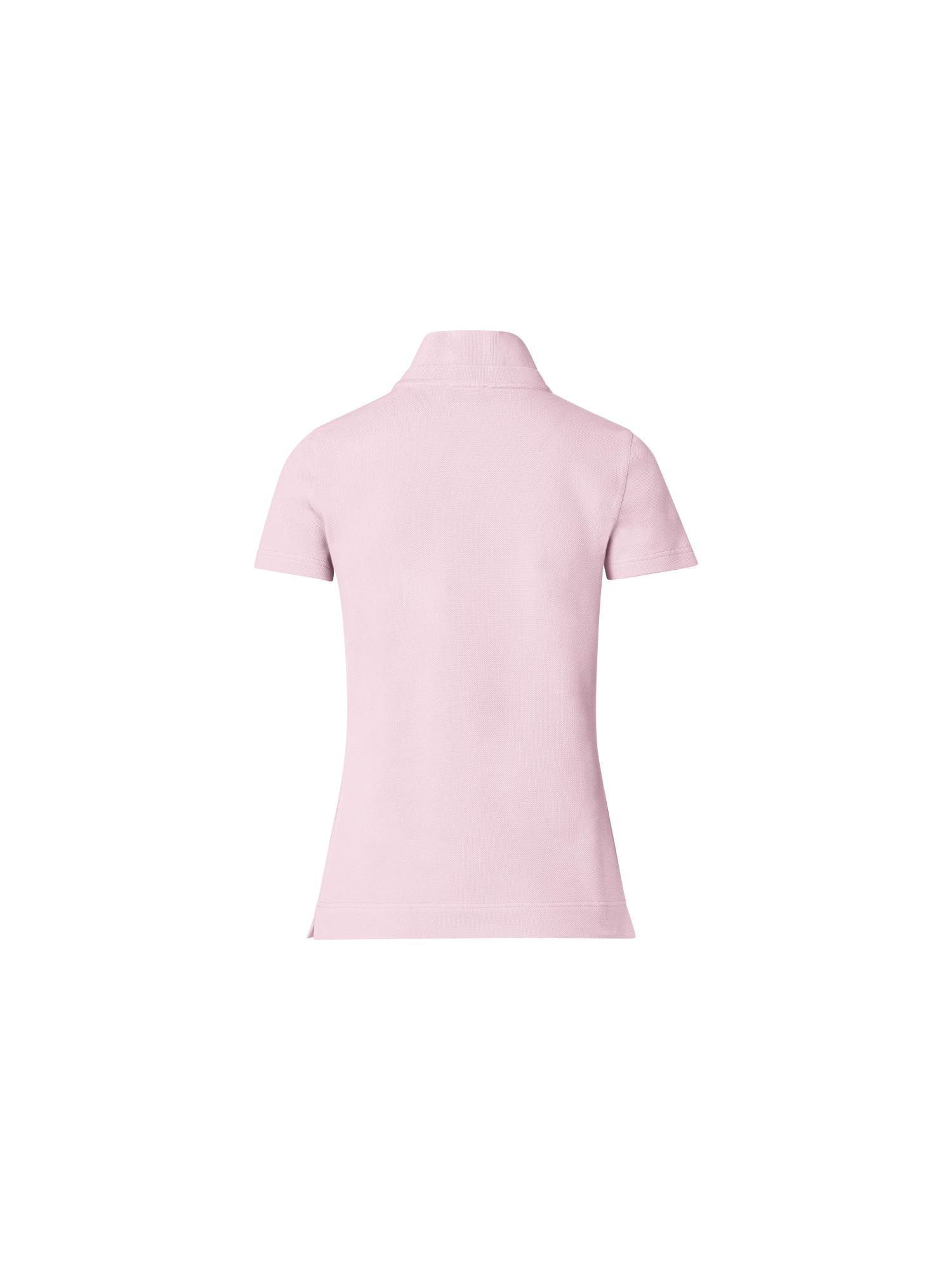 Designer Cotton Knit Polo Shirt - pastel - pink