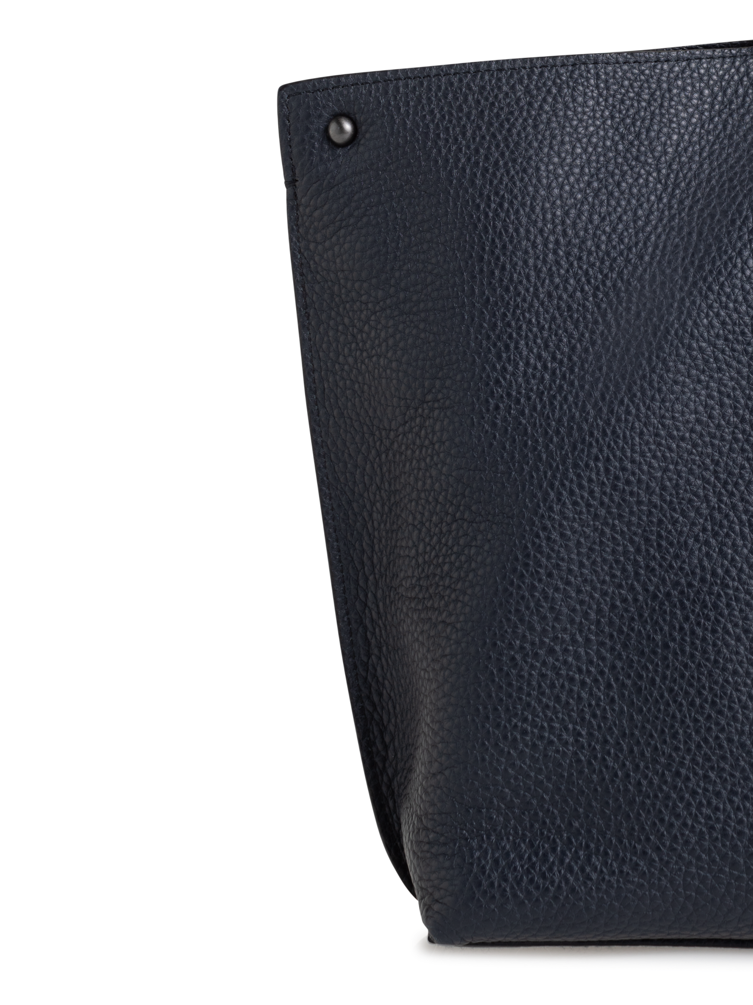 Designer Ai Small Top Handle Tote - navy - blue