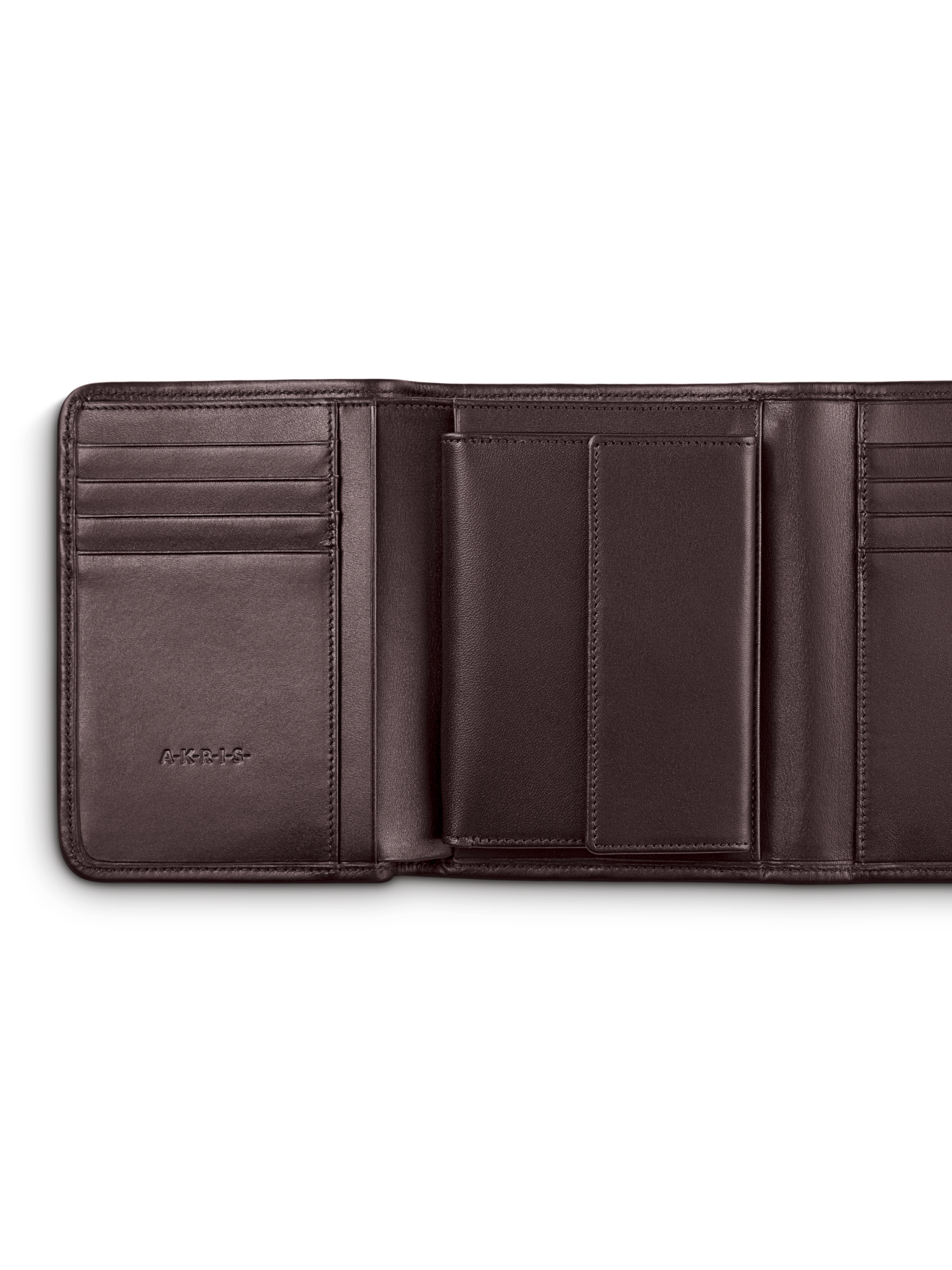 Designer Tri-Fold Wallet in Horsehair Fabric - purple