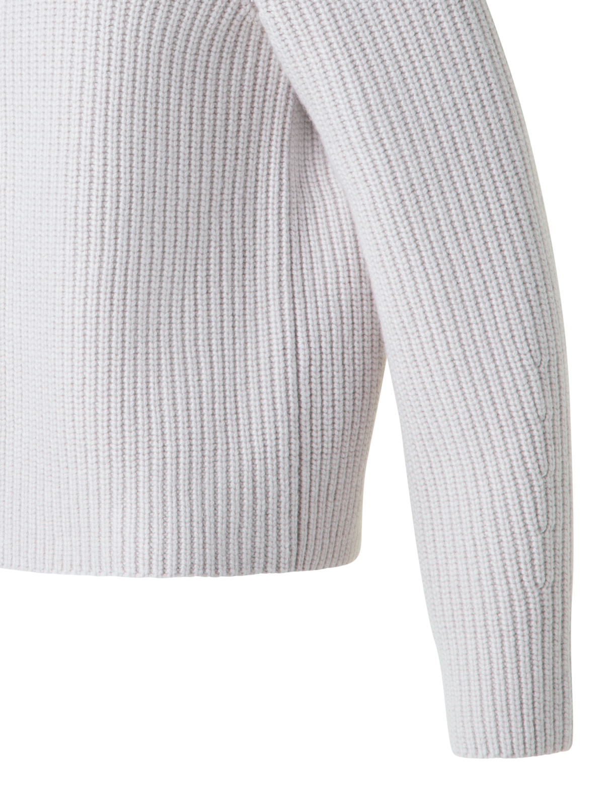 Designer Boxy Rib Knit Cardigan in Pure Cashmere - neutral - grey - beige