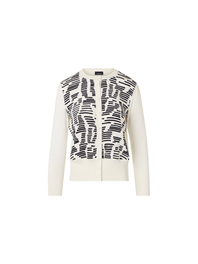 Designer Dance Movement Knit Cardigan - ecru