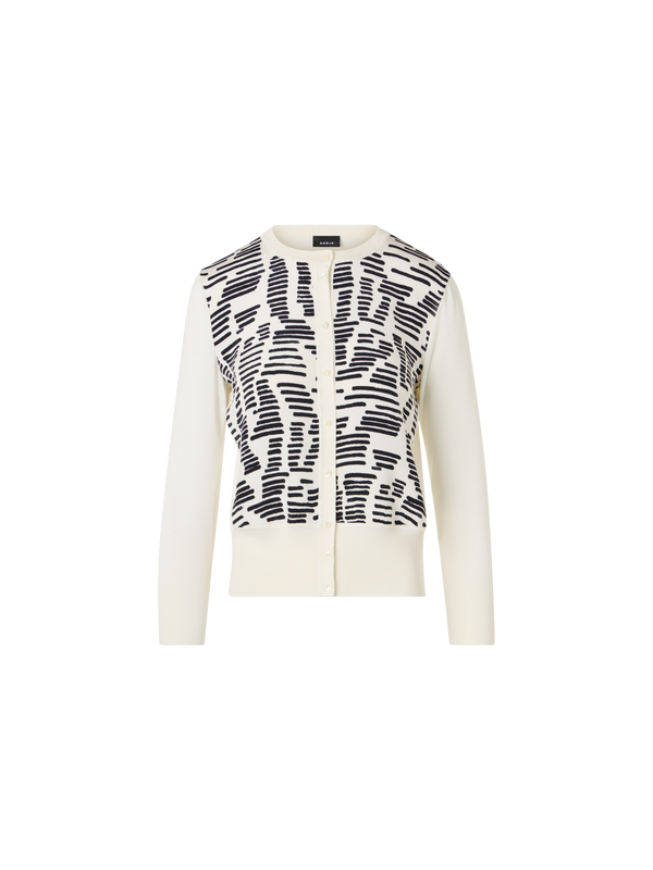 Designer Dance Movement Knit Cardigan - ecru