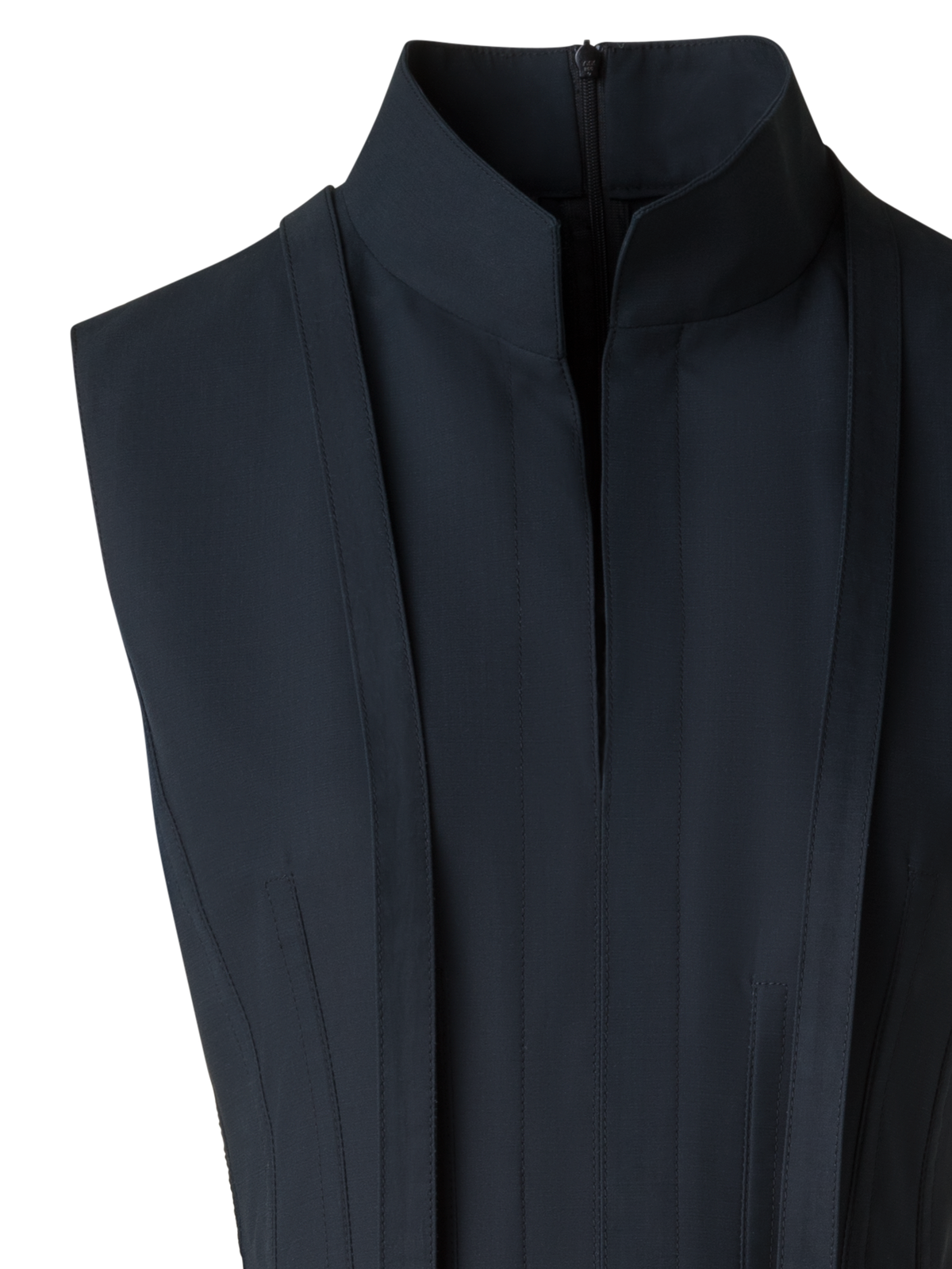 Designer Fit-and-Flare Cotton Midi Dress with Bow - black