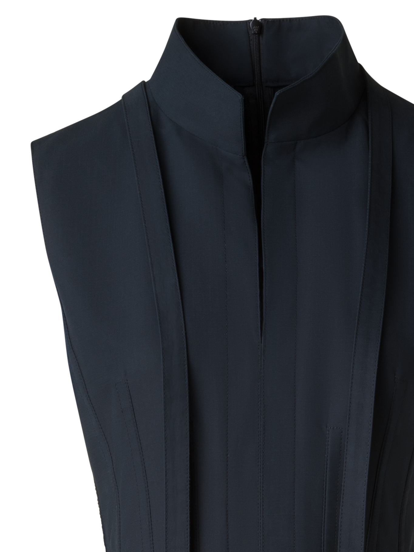 Designer Fit-and-Flare Cotton Midi Dress with Bow - black