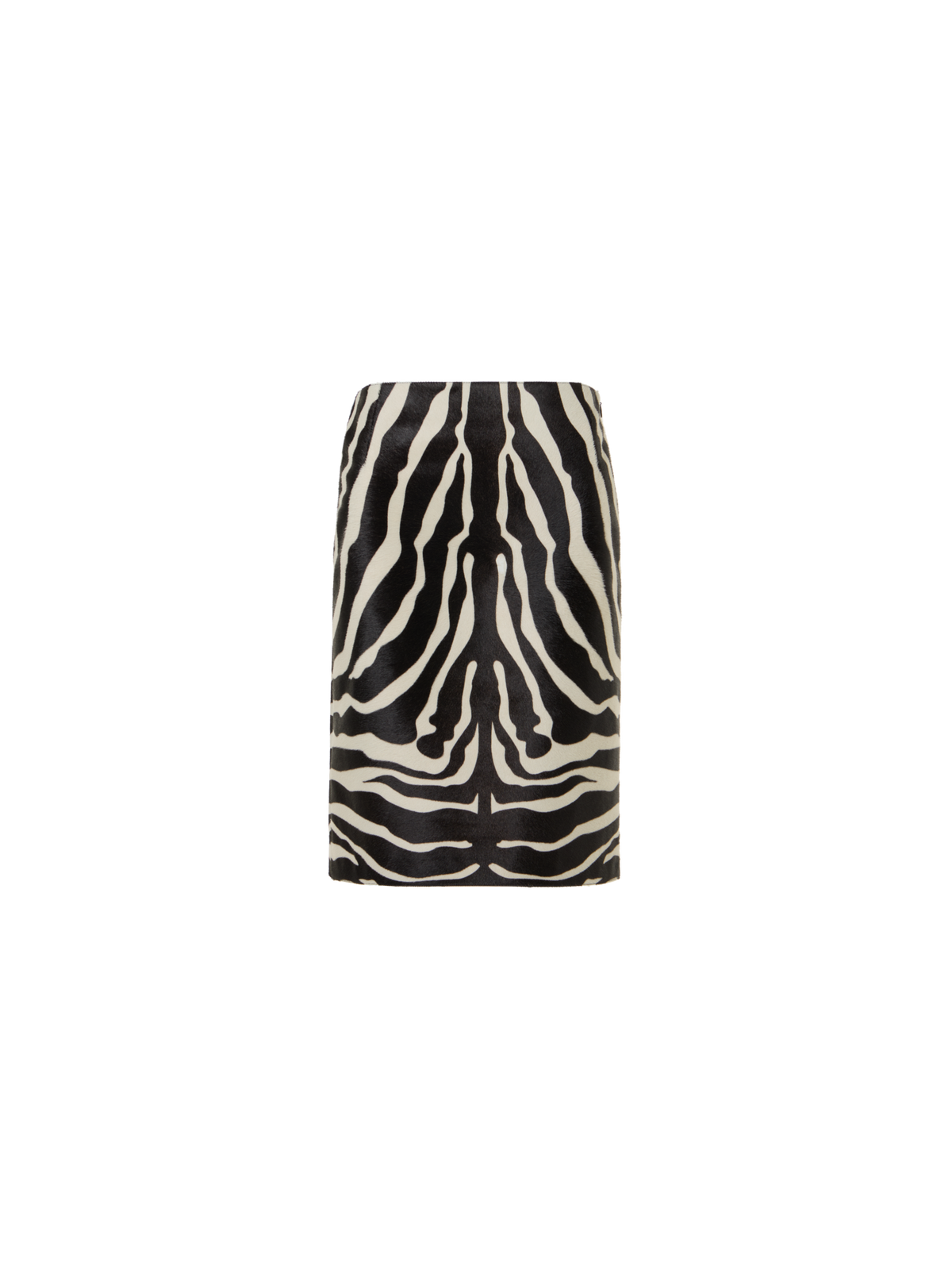 Designer Calfskin Pencil Skirt - multicolor
