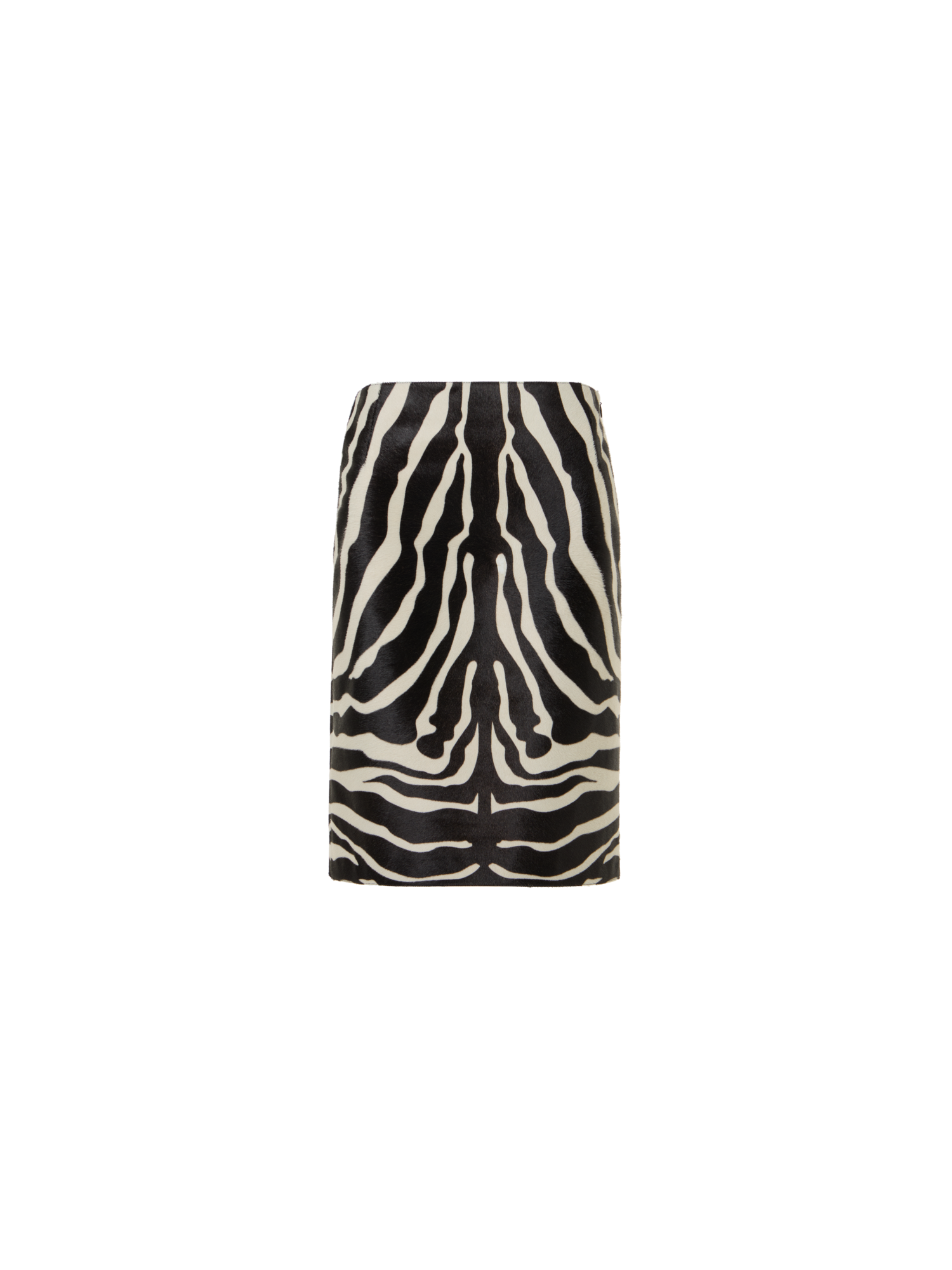 Designer Calfskin Pencil Skirt - multicolor