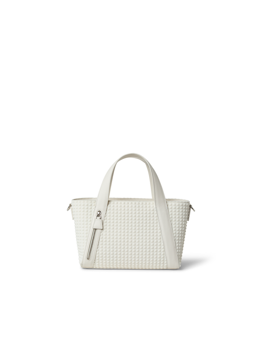 Designer Alexa Little Zip Top Handle Tote - neutral - white
