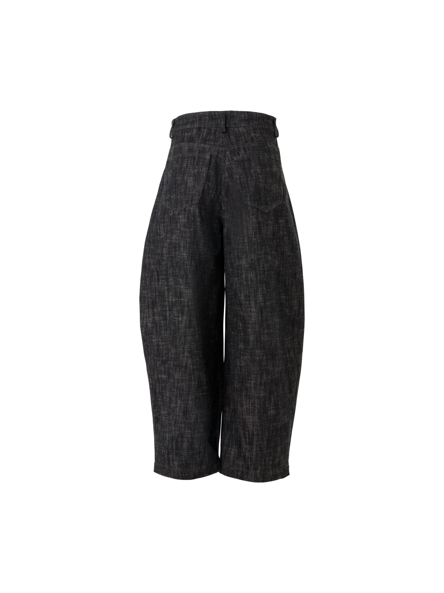 Designer Farrow Pants in Washed Heavyweight Cotton Denim - black