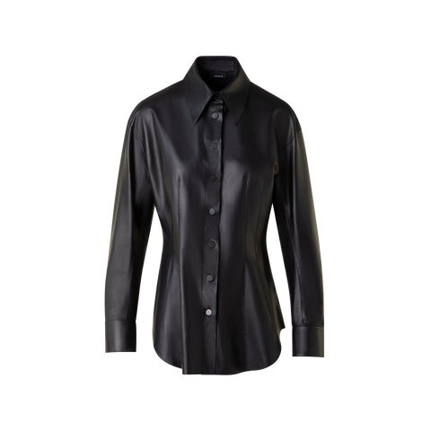 Fitted Leather Blouse