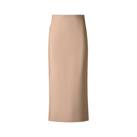 Long Pencil Skirt in Cotton Double-Face
