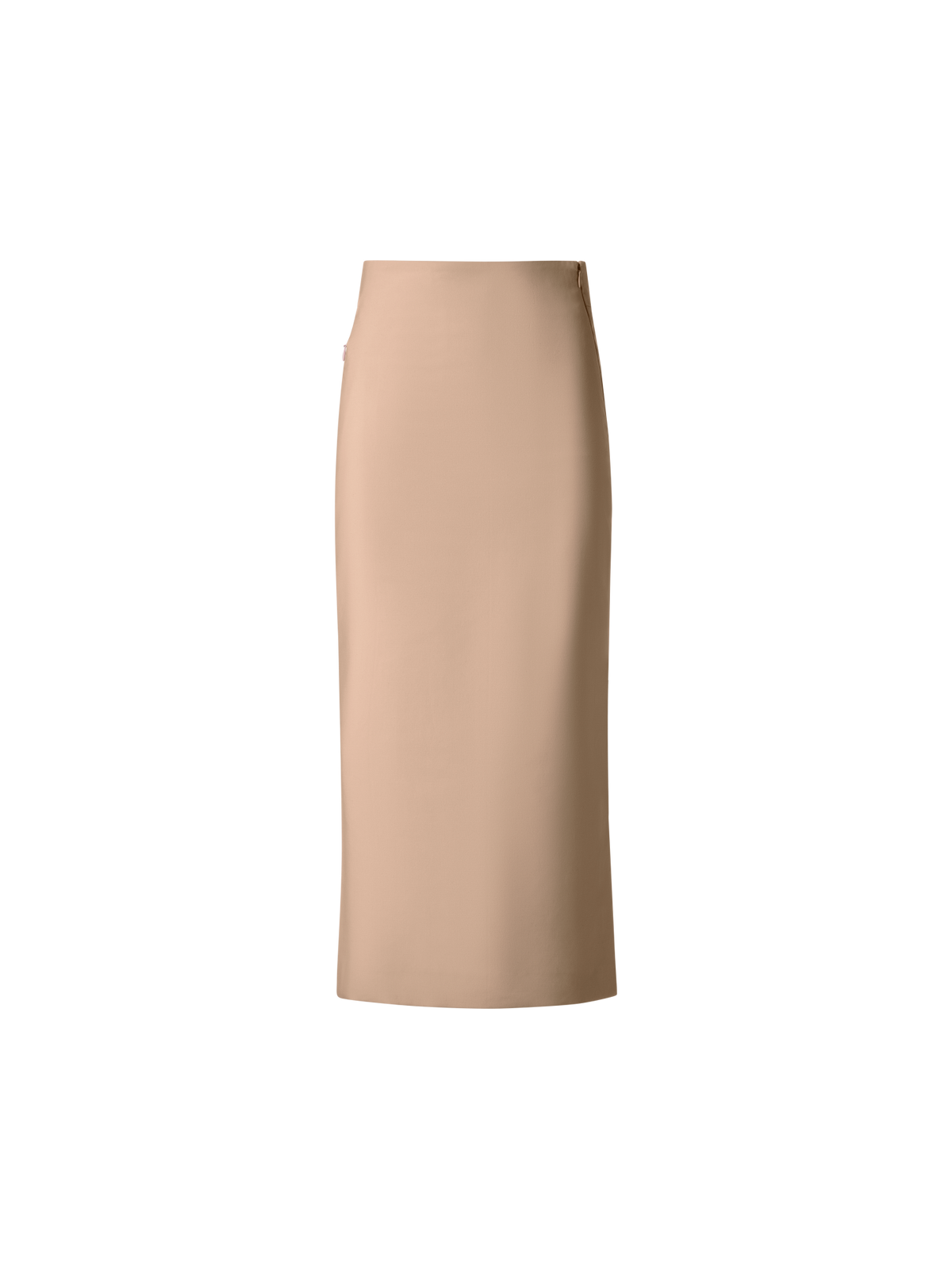 Designer Long Pencil Skirt in Cotton Double-Face - neutral - pastel - beige