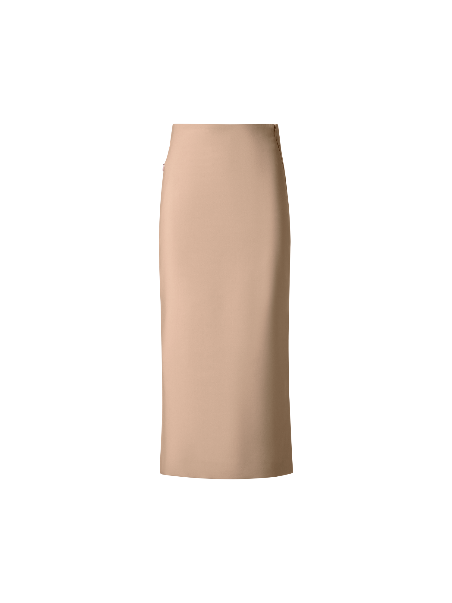 Designer Long Pencil Skirt in Cotton Double-Face - neutral - pastel - beige