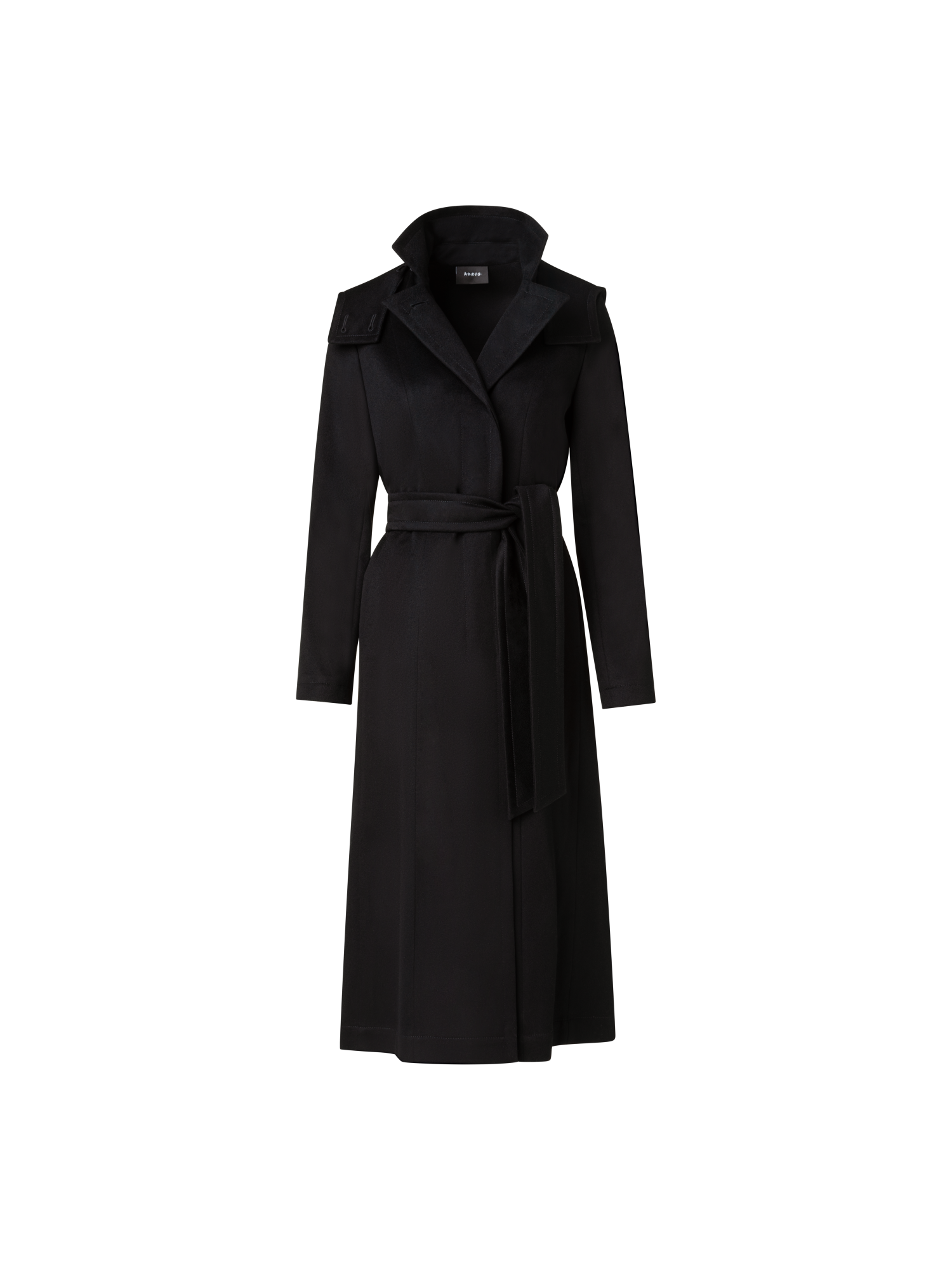 Designer Storm System® Cashmere Coat - black