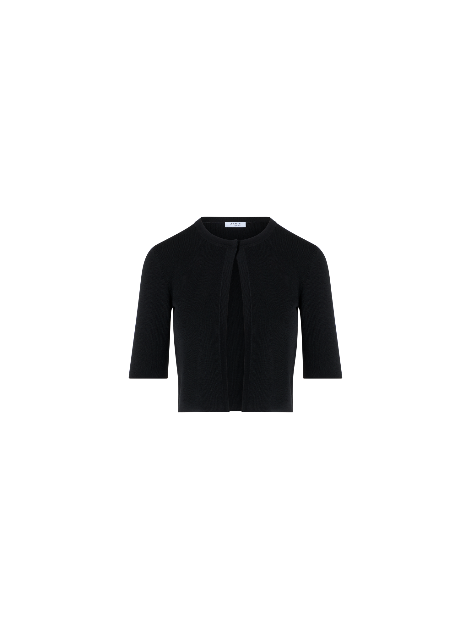 Designer Cropped Cardigan - black