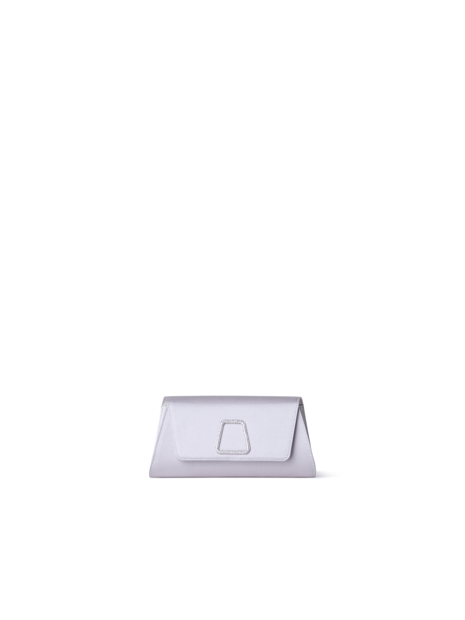Designer Anouk Mini Trapezoid Clutch - blue - grey - silver - pink