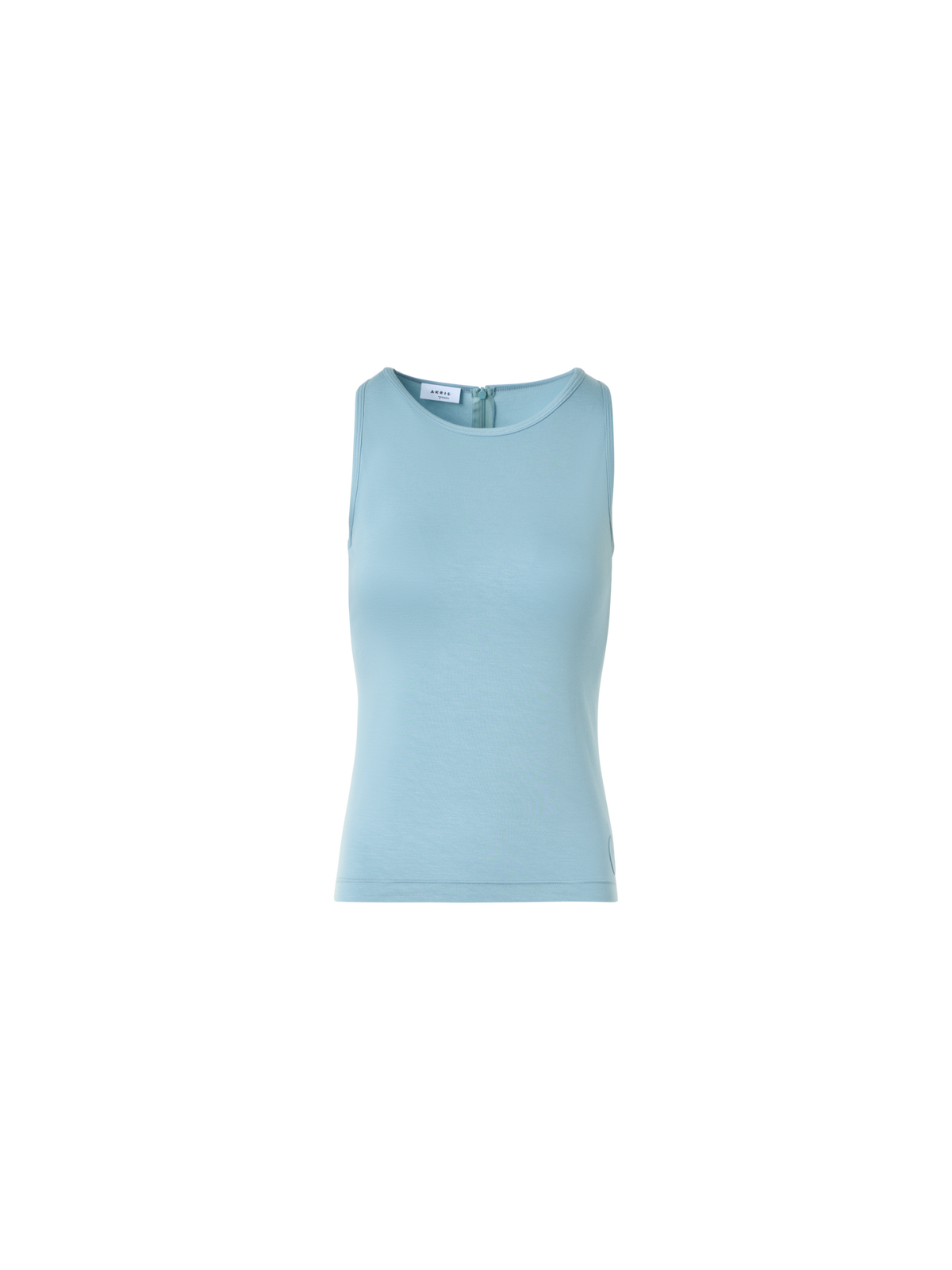 Designer Fitted Speedo Top in Stretch Modal Jersey - pastel - blue