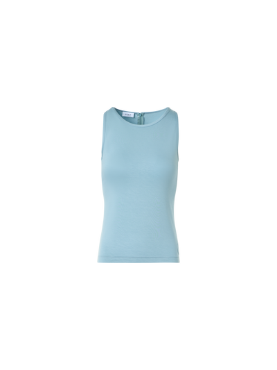 Designer Fitted Speedo Top in Stretch Modal Jersey - pastel - blue