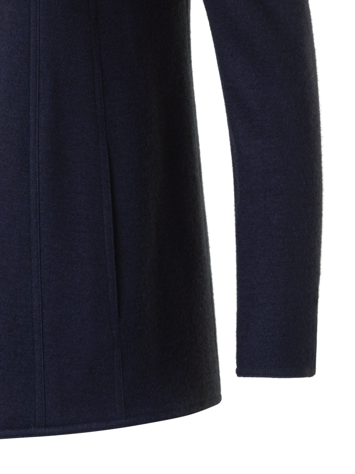 Designer Long Cashmere Jersey  Jacket - neutral - navy - blue