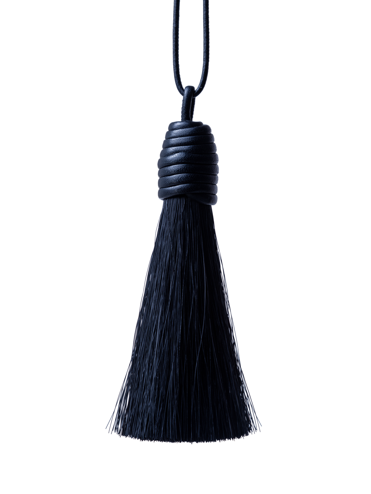 Designer Horsehair Necklace - blue