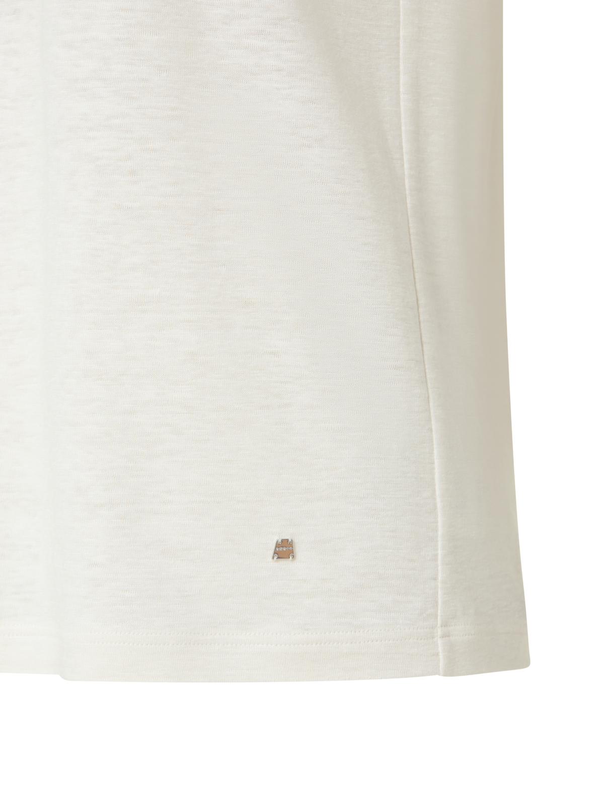 Designer Linen Jersey T-Shirt - ecru - white