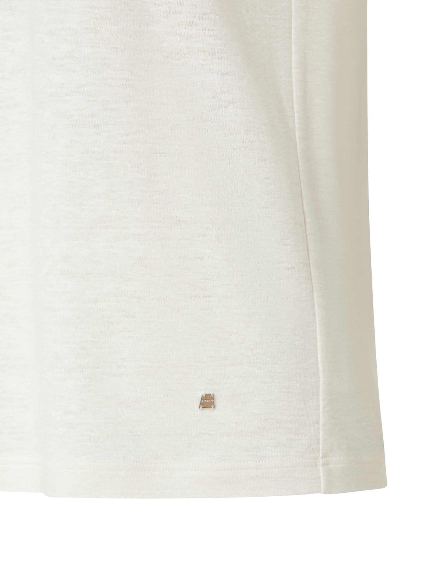 Designer Linen Jersey T-Shirt - ecru - white
